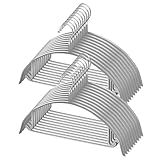 Angelmee ハンガー 型崩れ防止ハンガー すべらない 跡がつかない おしゃれ 曲がらない 人体hanger 洗濯物干し 多機能衣類はんがー 乾湿両用（グレー 20本）