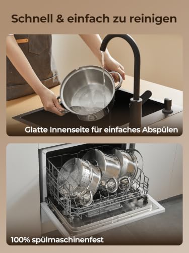 FOHERE Dampfentsafter 8L Edelstahl, Saftentsafter für frisches Obst – Ansicht 6