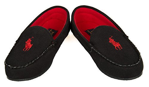 Polo Ralph Lauren Pantoufle femme homewear article BRASHFORD MOC, 991714 Black, USA 6 - UK 3.5 - EUR 36 - CM 23