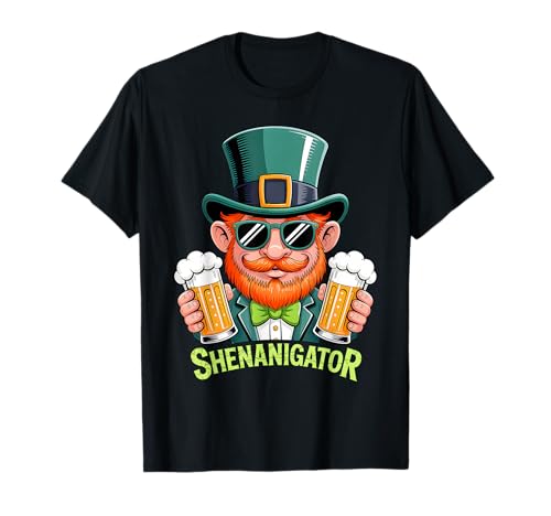 St Patricks Day Shenanigator Saint Pattys Paddys Dad Men T-Shirt