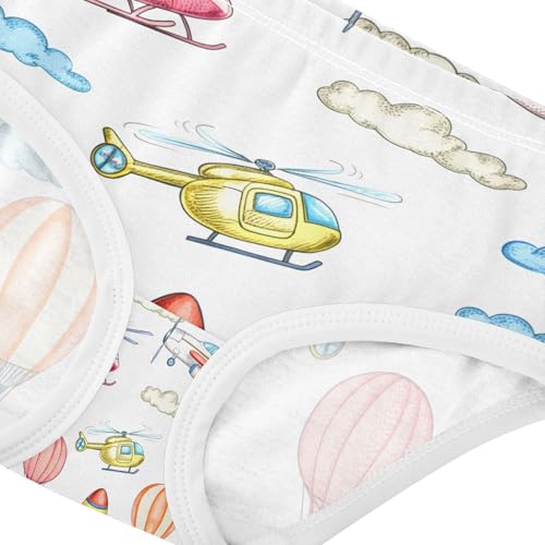 Colorful Air Vehicles Helicopters Toddler Girls's Underwear 2T 202c13774