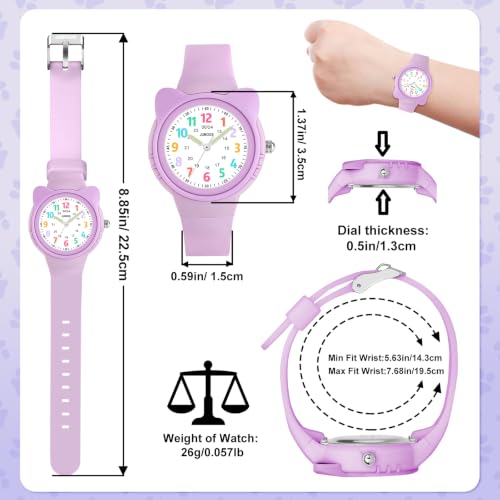 Image of Juboos Kids Watch Analog for Boys Girls Toddler, 3ATM Waterproof Wirstwatch Learning Time and Easy to Read