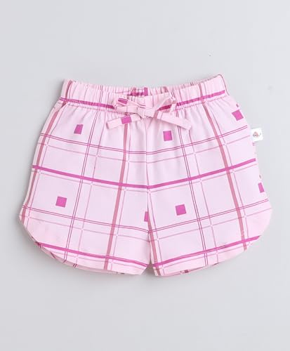 Image of BUMZEE Sky Blue & Pink Girls Shorts Pack of 2 (Peb9218)