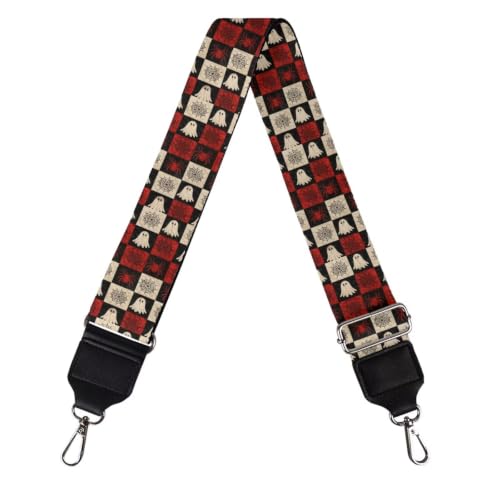 Image of Adjustable Purse Strap for Women, Crossbody Wide Handbag Strap Replacement, Sturdy Bag Strap with Silver Hardware