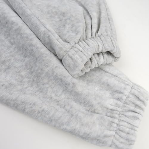 Honestbaby T2Q6E Velour Pullover Hoodie And Zip Front Sweatshirt And Jogger Sweatpants Set Baby thumb #4