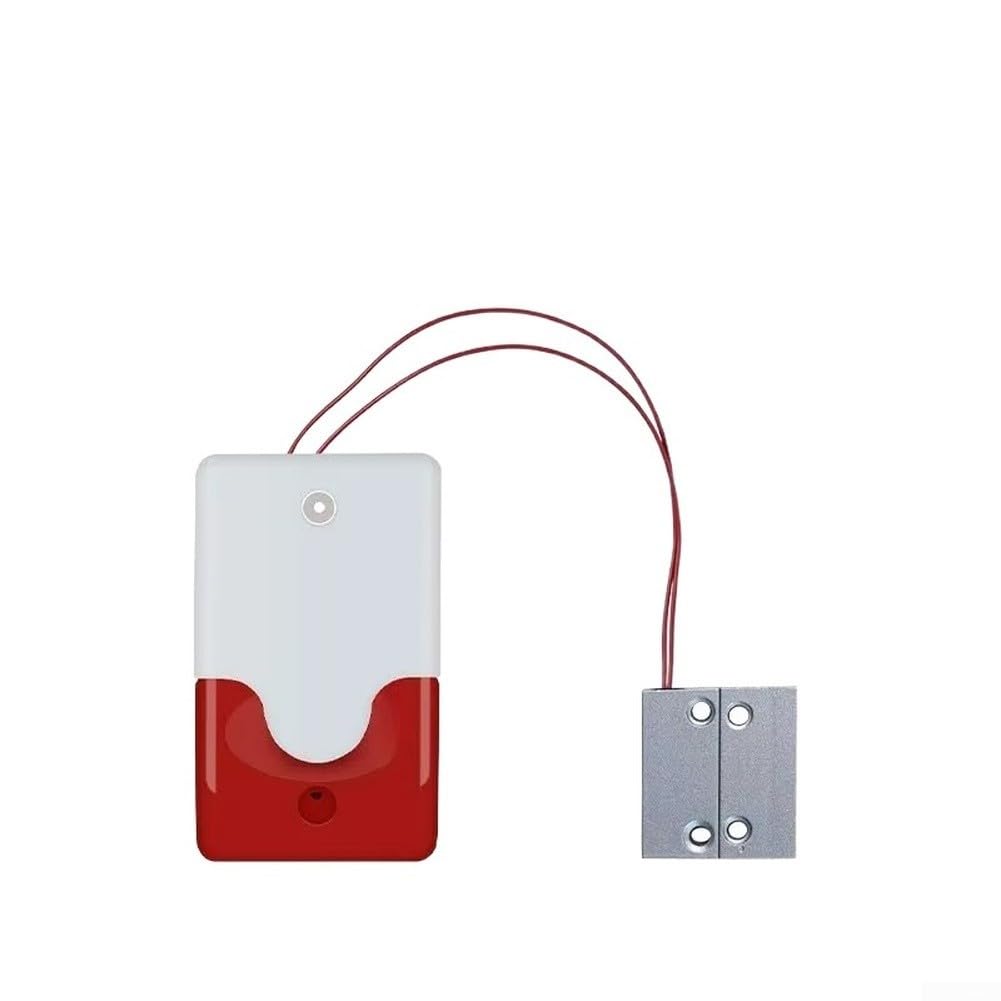 Allarme magnetico per porta metallica con suono da 100 dB e luce lampeggiante per sicurezza antincendio in scuole, uffici e edifici commerciali