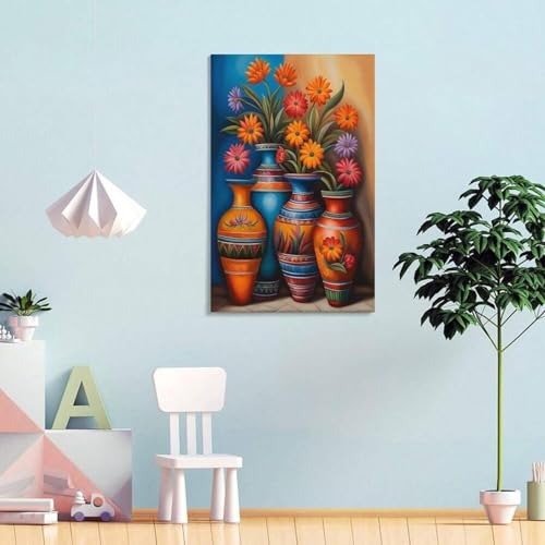 Décoration murale toile nature morte grand format 60x90 cm