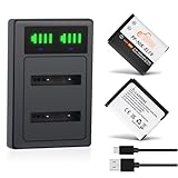 Pickle Power 2Pcs EN-EL19 Akku + Dual Ladegerät for Nikon Coolpix W150 S33 S32 S100 S2500 S2800 S3200 S3500 S3600 S4100 S5200 S5300 S6500 S6600 S6800 S6900 S7000