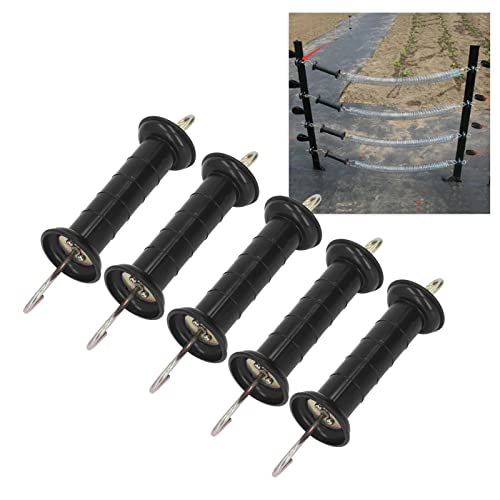 TOPINCN Electric Fence Gate Handle, Insulated Gate Grip Bar with Metal Hook Heavy Duty Gate Handle Spring Gate Kit for Farm Pasture - Image 3