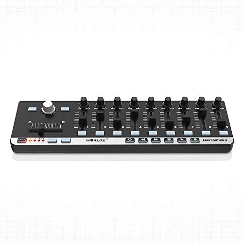 EasyBuying Worlde EasyControl.9 Controlador MIDI de control delgado USB 9 portátil