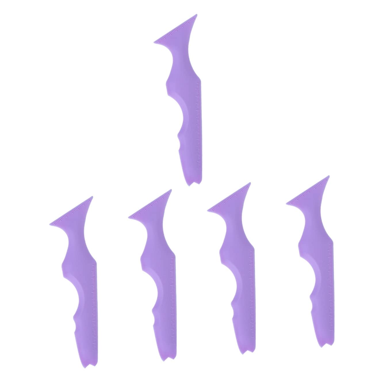 FRCOLOR 5pcs Silicone Eyeliner Aid Eyeliner Stencils for Eyes Mascara Drawing Aid Soft Silicone Makeup Tool