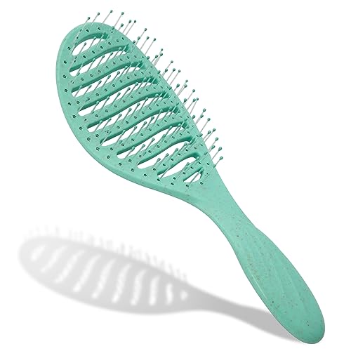 Beautypom Detangle Hair Brush - Effortless Knot Removal and Styling Hair Brush Women, Men, and Kids - Achieve Healthy, Gorgeous Hair with Ease, Elegance, and Innovative Design - Baby Blue - Image 3