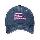 Unisex I Support Planned Parenthood Hat We Stand with Planned Parenthood Baseball Hat Adjustable Cotton Trucker Sun Cap Hat Navy