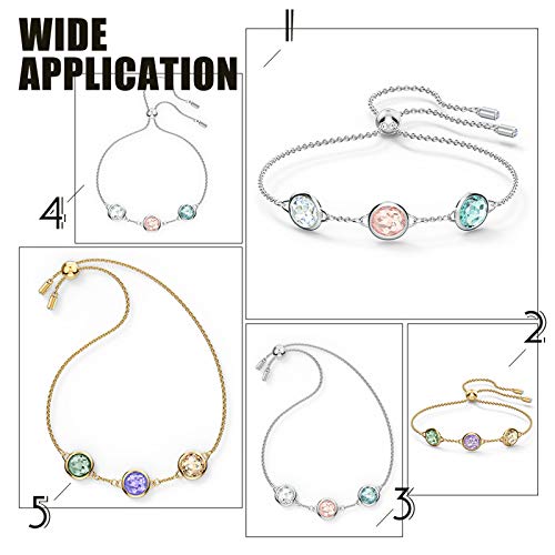 UNICRAFTALE-12pcs-6-Colors-Glass-Gemstone-Charms-Flat-Round-Glass-Links-Pendants-with-Golden-Double-304-Stainless-Steel-Bail-Connectors-for-Women-Bracelet-Jewelry-Making-Hole-25mm
