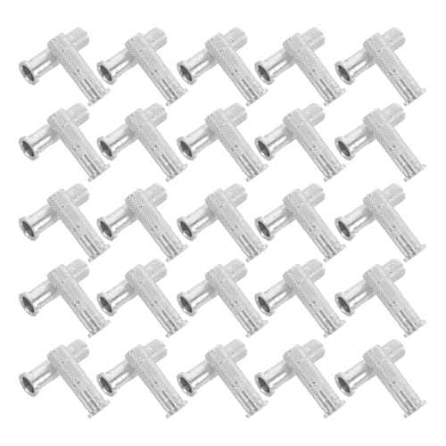 TOYANDONA 50 Unidades Insertos de Aluminio de 6,2 Mm para Flechas Ajuste de Precisión y Alta Resistencia, Accesorios Ligeros para Tiro y Práctica
