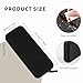 AIBFRID 2PCS Silicone Makeup Brush Bag Travel Zipper Makeup Bag Small Makeup Brush Case Makeup Brush Holder for Travel(Black, White)