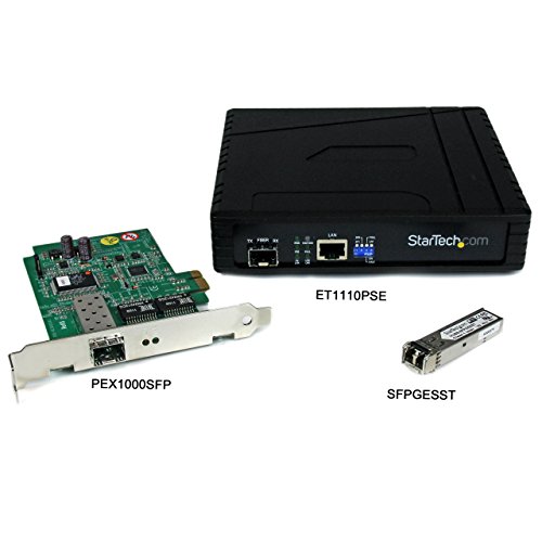 Image of StarTech Cisco SFP-GE-S Compatible SFP Module, 1000BASE-SX (SFPGESST) | 1GbE Multimode Fiber Optic Transceiver, 1GE Gigabit Ethernet SFP, LC 550m, 850nm, DDM Cisco IE3400, IE3300, IE3200