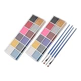 Photo Gallery fomiyes 2 scatole pittura del kit viaggio con pittura ad acquerello la pelle viso vernice per Photo Gallery fomiyes 2 scatole pittura del kit viaggio con pittura ad acquerello la pelle viso vernice per