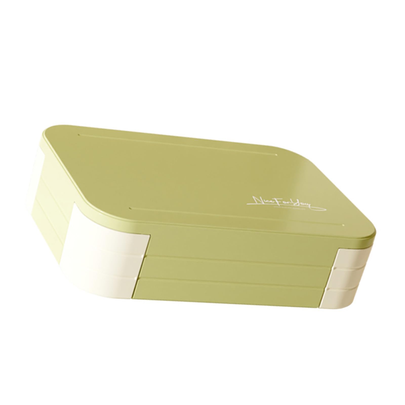 MALSSE Bentos Lunch Box Large Capacity Sealed Leak Proof Container Mints Green Bentos Suitable for Microwave & Dishwasher Dishwasher Safe Lunch Box