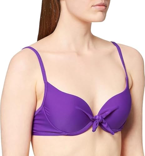 Haut de Maillot de Bain Armature Violet Fluo : Maintien et Confort Plage