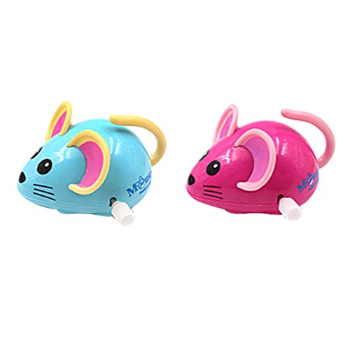STOBOK 6 Stücke Baby Aufziehspielzeug Aufziehmaus Aufziehfigur Spielmaus Wind Up Figur Uhrwerk Spielzeug Geburtstag Kinder Katzenspielzeug