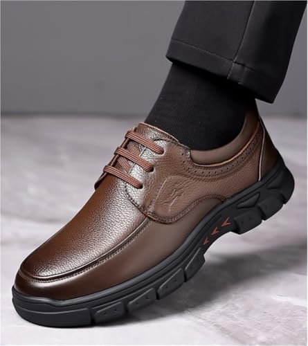 Brogue Business Lace-up Wedding Shoes Platform Oxfords Breathable Comfy Non Slip Rubber Sole Leather3