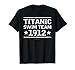 Titanic Swim Team 1912 Tshirt - Funny Nautical Cruise Shirts T-Shirt