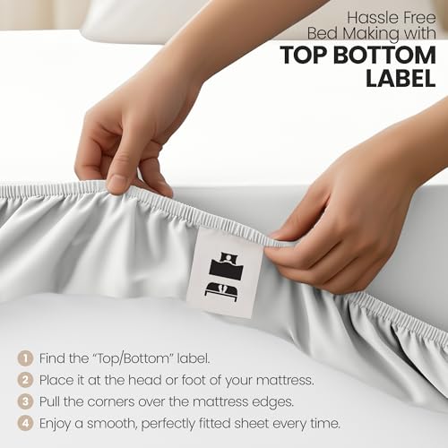 Utopia Bedding Fitted Sheet Small Double (2 Pack), White - Deep Pocket 14 inch (30 cm) - Easy Care - Soft Brushed Microfibre Fabric - Shrinkage and Fade Resistant - Bottom Sheet - 6