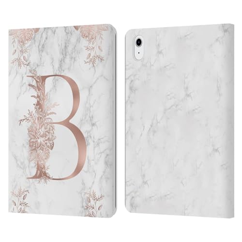 Coque en cuir Apple iPad Air marbre rose or étui de protection chic