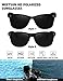 MEETSUN Polarized Sunglasses for Men Women Classic Retro Sun Glasses for Driving Fishing UV Protection 2 Pack C3 Matte Black Frame/Grey Lens