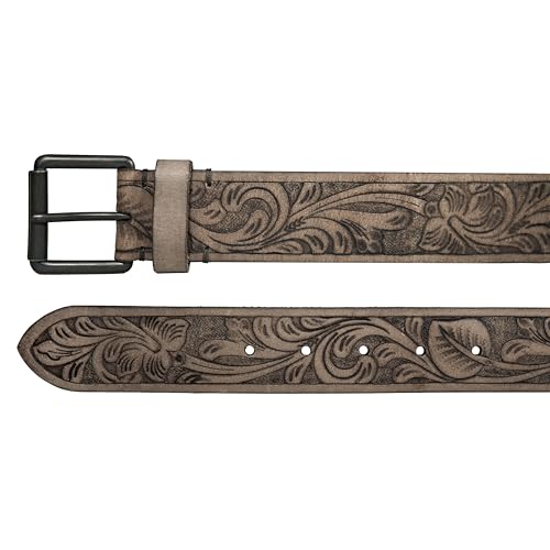 Image of Lucky Brand Men's Genuine Leather Belt | Classic | Casual | Everyday | Western | American Heritage | Metal Buckle