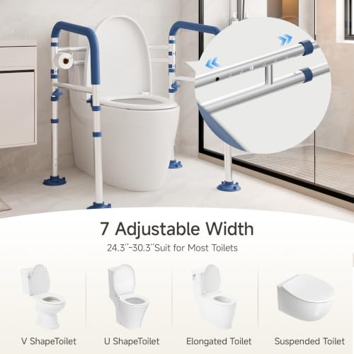 Loyoda Toilet Safety Frame for Seniors, Adjustable Toilet Safety Rail by Loyoda - Image 4