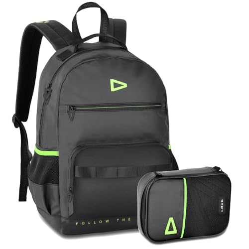 Kit Mochila Loud Estojo Box Unissex Juvenil Garrafa Térmica (LO24659)