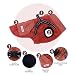 Hundemantel Hundejacken mit Geschirr, Winter warme Jacke Winddicht Haustier Kleidung mit Tasche Design Schneeanzug Hundejacken für kleine mittlere Hunde (Rot, M)
