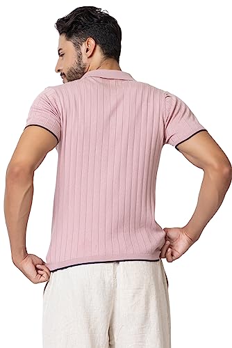 Image of Armisto Men's 100% Cotton Fancy Party Polo T-Shirt /Neutral Colour