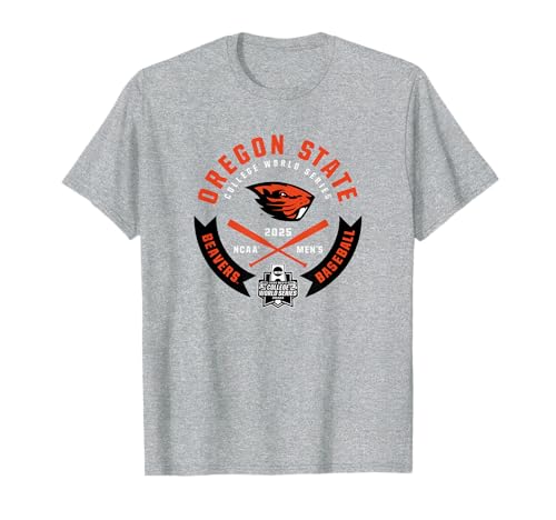 Oregon State Beavers College World Series 2025 Gray T-Shirt