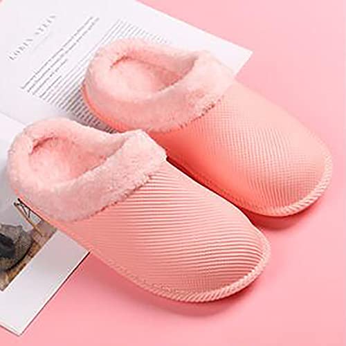 Chaussons confortable mousse à doublure floue chaude et semelle épaisse