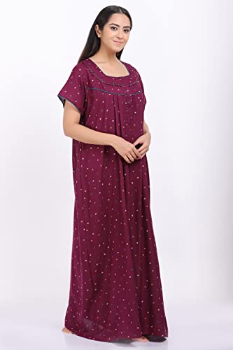 Image of Women's Alpine Mix Print Maxi Nightgown