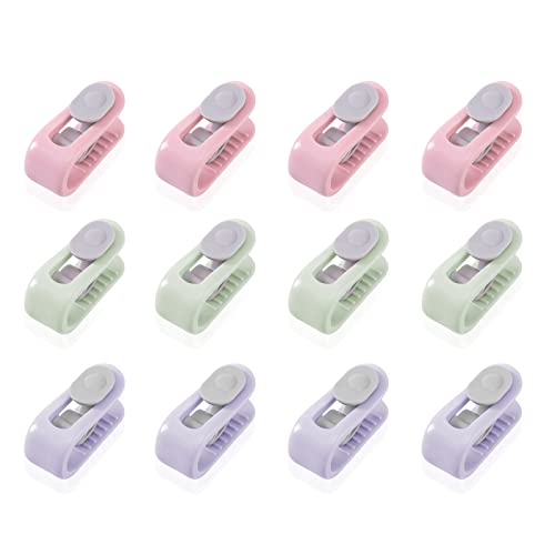 NCOALE Bettdeckenbezug-Clips, 12 Stück rutschfeste Bettdecken Clips Keine Stifte, Bettlakenhalter Sockenklammern Prevent Bunching & Shifting, um Bettdecken an Ort und Stelle zu Halten Cover