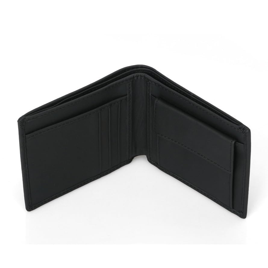 Banknote Clip Cowhide Short Anti-theft Swipe Clip Wallet Card Bag Men's Carbon Fiber Pattern2