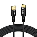 4K DisplayPort to HDMI Cable 10 FT, Uni-Directional DP (Source) 1.2 to HDMI (Display) 1.4 Cable, Up to 4K@60Hz, 2K@120Hz, [Aluminum Shell, Gold-Plated Plug, Nylon Braided Jacket], High Speed Cable