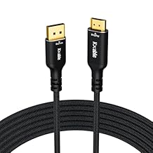 4K DisplayPort to HDMI Cable 50 FT, Uni-Directional DP Source 1.2 to HDMI Display 1.4 Cable, Up to 4K@60Hz, 2K@120Hz, [Aluminum Shell, Gold-Plated Plug, Nylon Braided Jacket], High Speed Cable