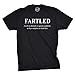 Mens Fartled T Shirt Funny Fart Joke Rude Offensive Sarcastic Saying for Guys Funny T Shirts Sarcastic Apparel for Men Cool Adult Humor Short Sleeve Black - XXL