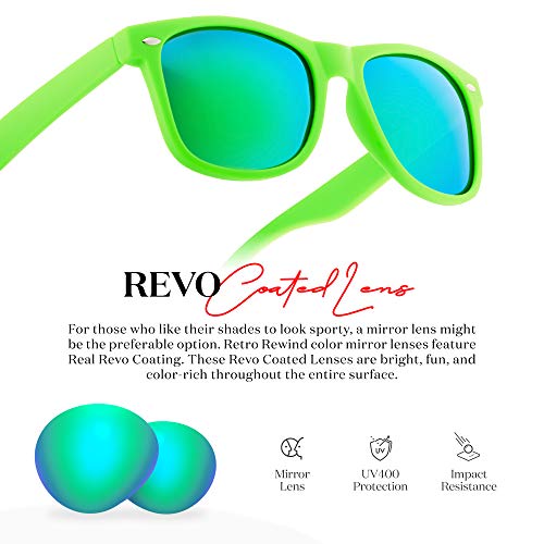 Retro Rewind Polarized Sunglasses For Men And Women - Uv Protection Classic Mens Womens Sun Glasses - Cool Vintage 80S Shades #TOP4