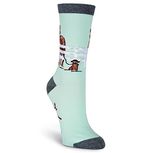 Image of K. Bell Socks womens Retro Varsity Lettuce Crew