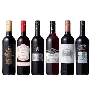【訂正】国分 世界6ヵ国を旅する赤ワイン6本セット 750ml×6本 瓶 1,867円（311.2円/個）（1,711円、285.2円/個）！プライム会員は送料無料！