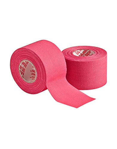 Image of MUELLER Sports Medicine MTape Rolls, Quality Athletic Tape, Easy to Tear for Fast & Effective Taping, 1.5 inch x 10 Yards Per Roll, 2 Rolls, Pink