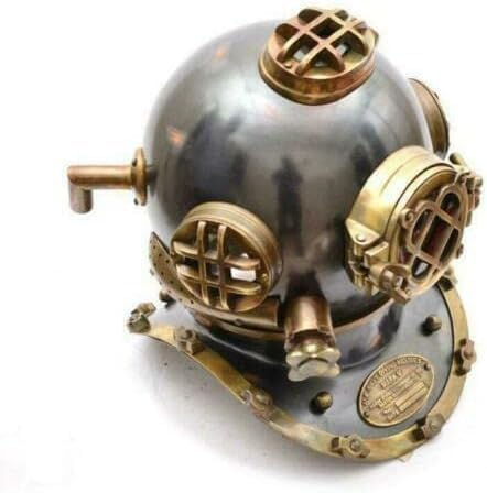 Casco de buceo Deep Sea Mark V Antique Vintage Scuba Brass Marine