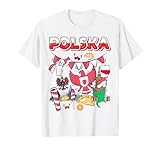 Idée de tenue Polska pour garçon ou fille qui est à moitié polonais ou a des racines polonaises. Drapeau traditionnel polonais et idée Pierogi pour la personne qui vient de Polska. Avec une carte polonaise et un drapeau de la Pologne, idéal pour la fête nationale polonaise en Pologne.