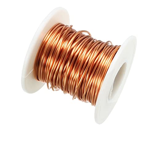GatherTOOL 1PC Dia 0.8mm/1.0mm/1.1mm/1.2mm/1.5mm Enameled Magnet Copper Wire Winding Coil 10m/ 20m Length Used for Transformers Inductors (Color : 0.8mm Dia 65.6ft)